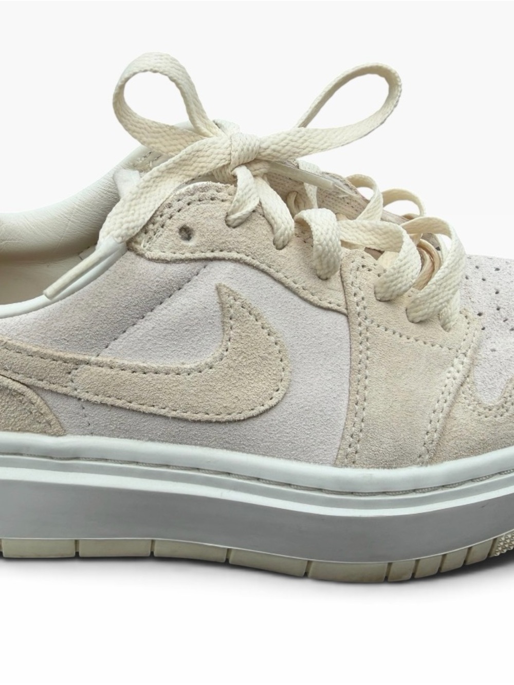 Nike Air Jordan Elevate 1 Women's 7 Coconut Suede Low-Top Sneaker
